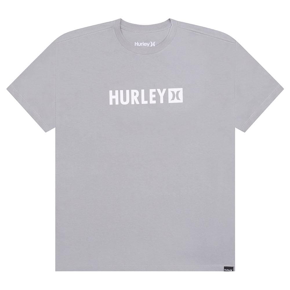 Camiseta Hurley Square SM26 Masculina Cinza