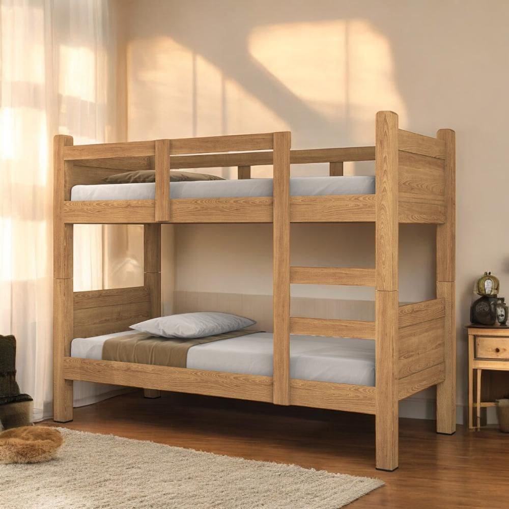 Beliche com Proteção Solteiro Porto Freijó com 02 Colchões