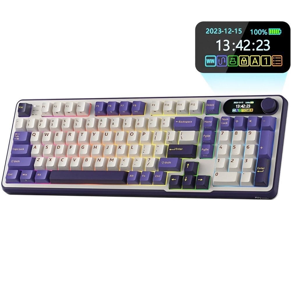 Teclado Mecânico Royal Kludge RKS98 96% Switch Chartreuse
