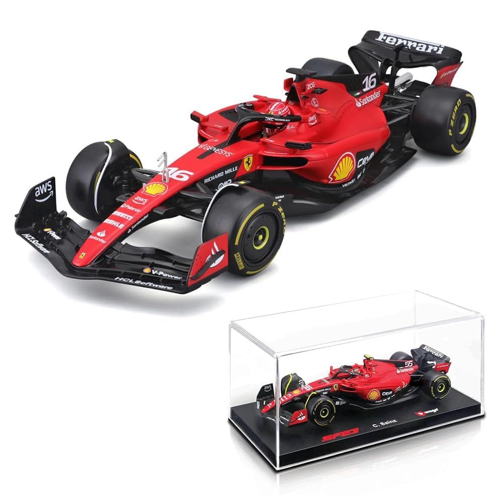 Carro de transmissão direta Bburago 1:24 Scuderia Ferrari SF-23 (2023)