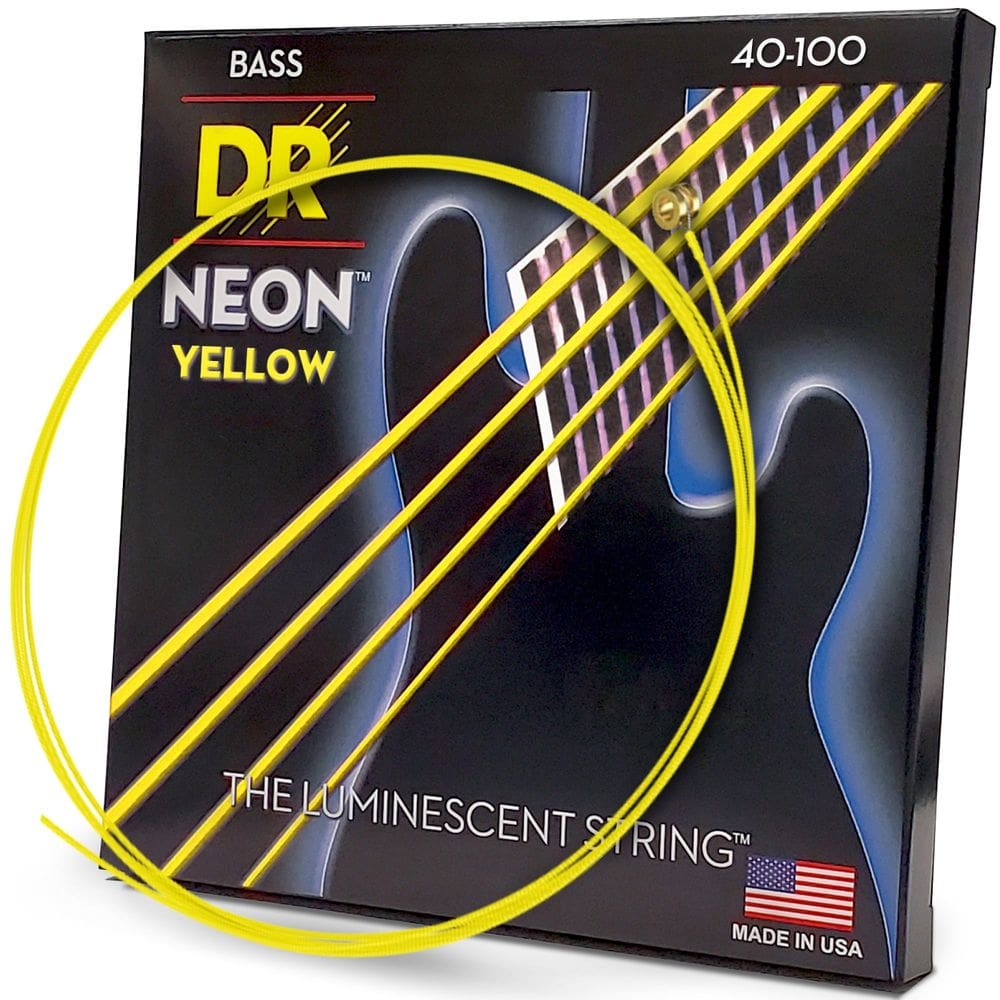 Cordas para baixo DR Strings HI-DEF NEON NYB-40 40-100