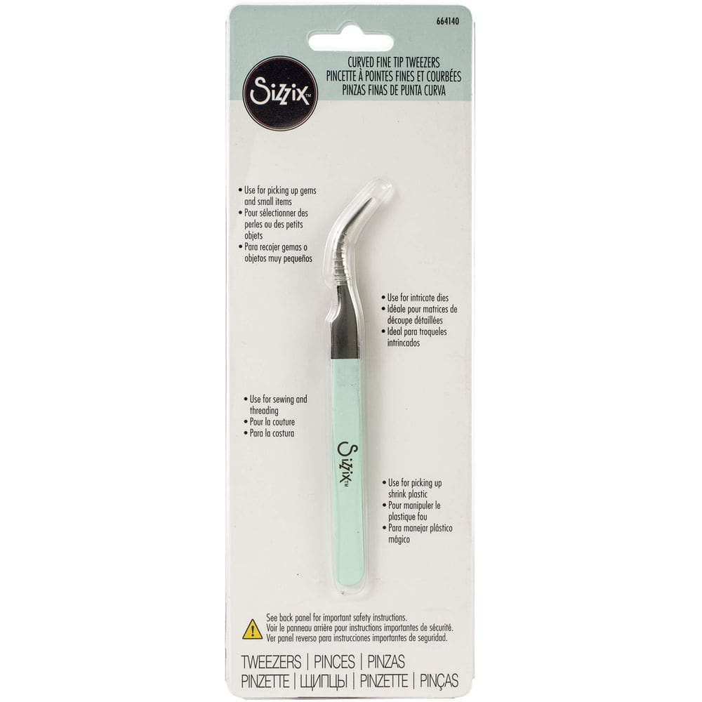 Pinça Sizzix de ponta fina curva para projetos complexos