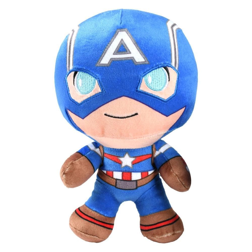 Pelúcia 20Cm Capitão América Disney Azul