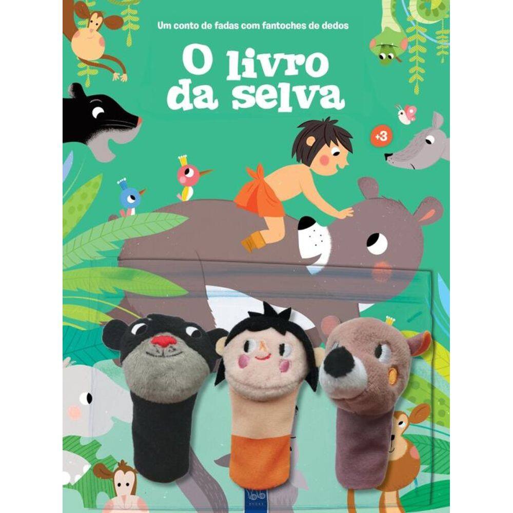 Um conto de fadas com fantoches de dedos: O livro da selva