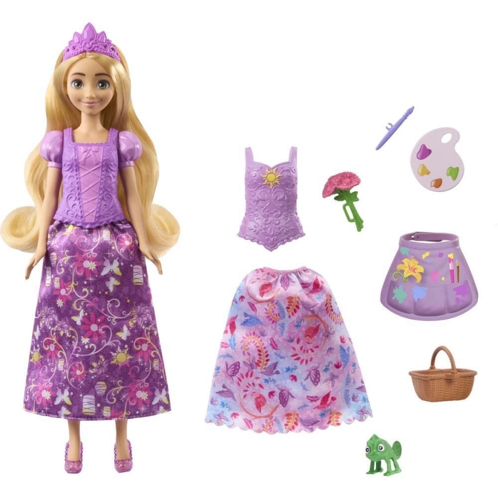 Boneca Disney Princesa Rapunzel Fashion 2 em 1 - Mattel