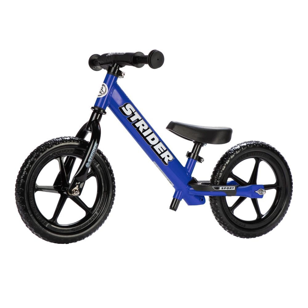 Balance Bike Strider Sport 12” azul para crianças de 1 a 4 anos