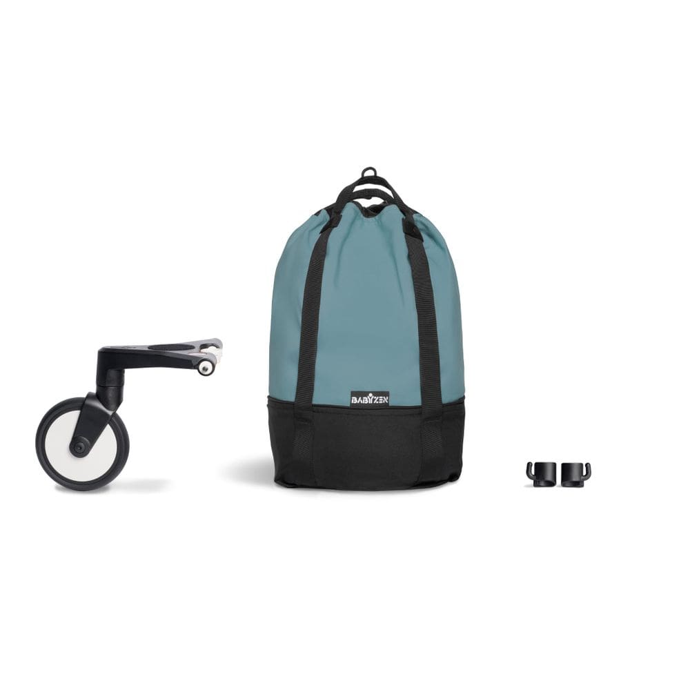 Bolsa de carrinho Stokke BABYZEN YOYO Aqua com base de roda e ganchos