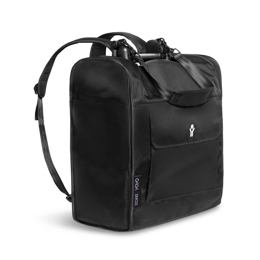 A mochila de carrinho Stokke YOYO protege durante a viagem