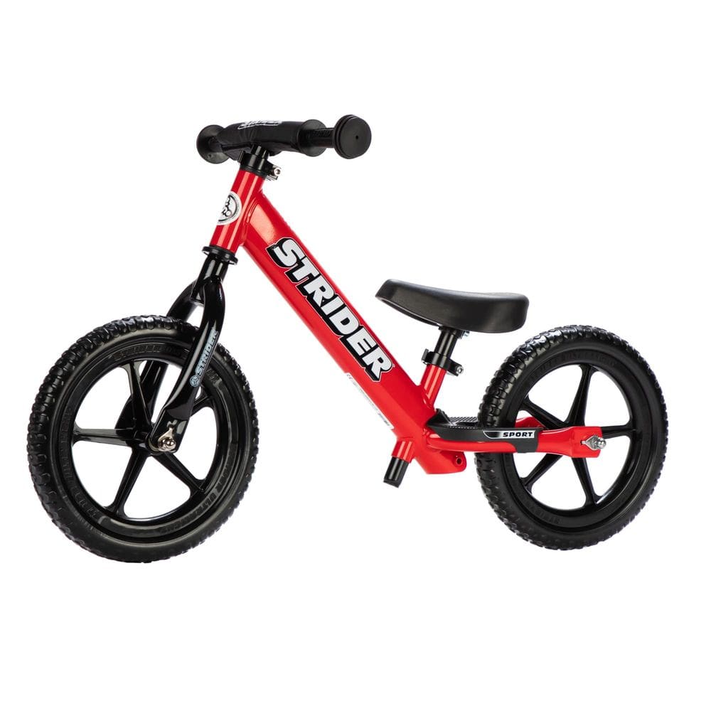 Balance Bike Strider Sport 12 polegadas vermelha para crianças de 1 a 4 anos