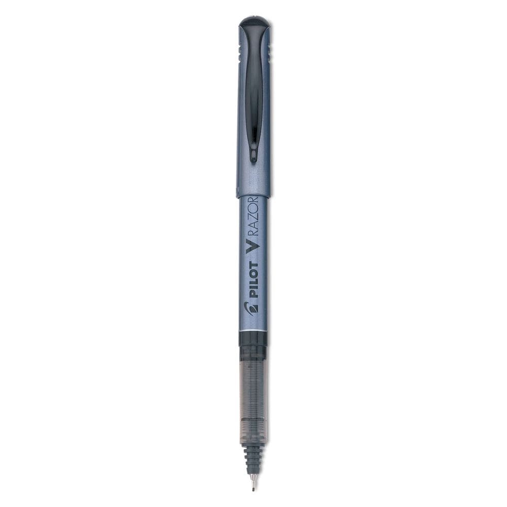 Tinta líquida Marker Pilot V Razor Point extra fina preta, pacote com 12