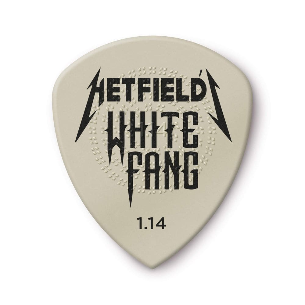 Palhetas de guitarra JIM DUNLOP Hetfield`s White Fang Custom Flow 1,14 mm