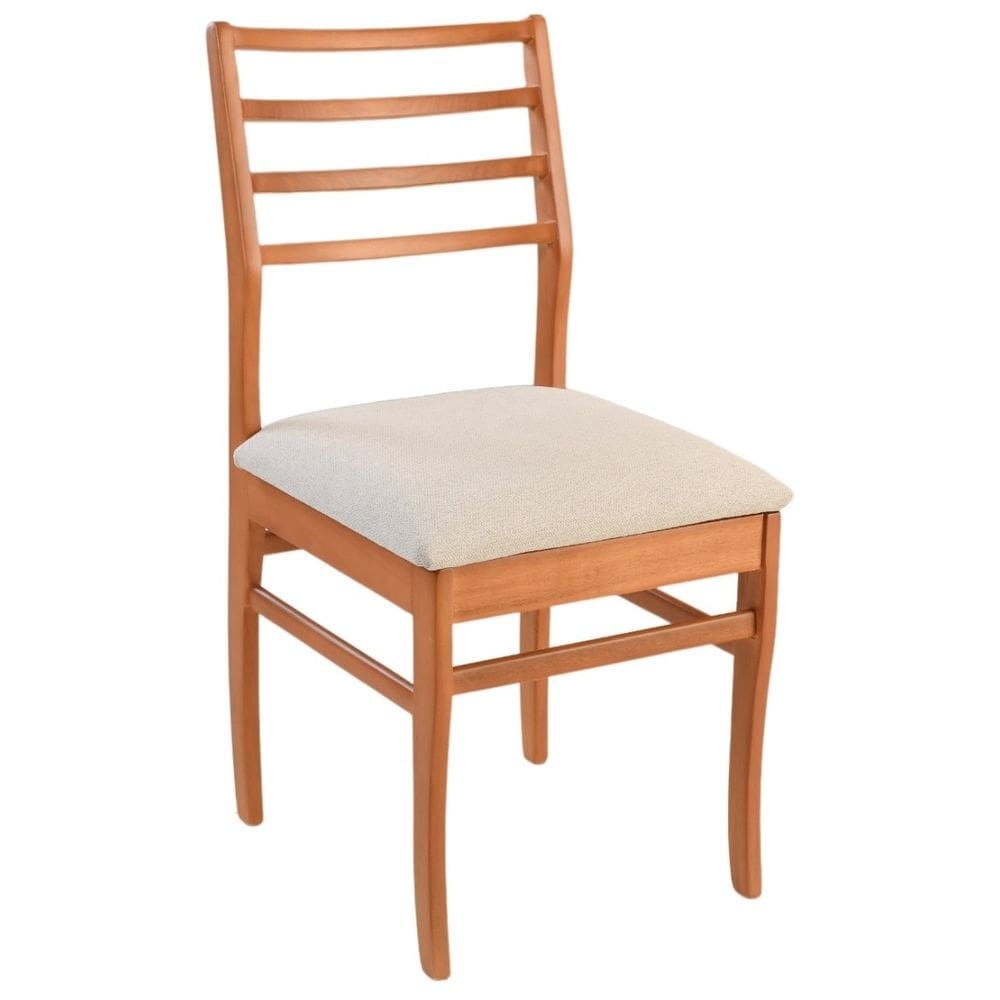 Cadeira Dubai Em Madeira Scapin Amendoa