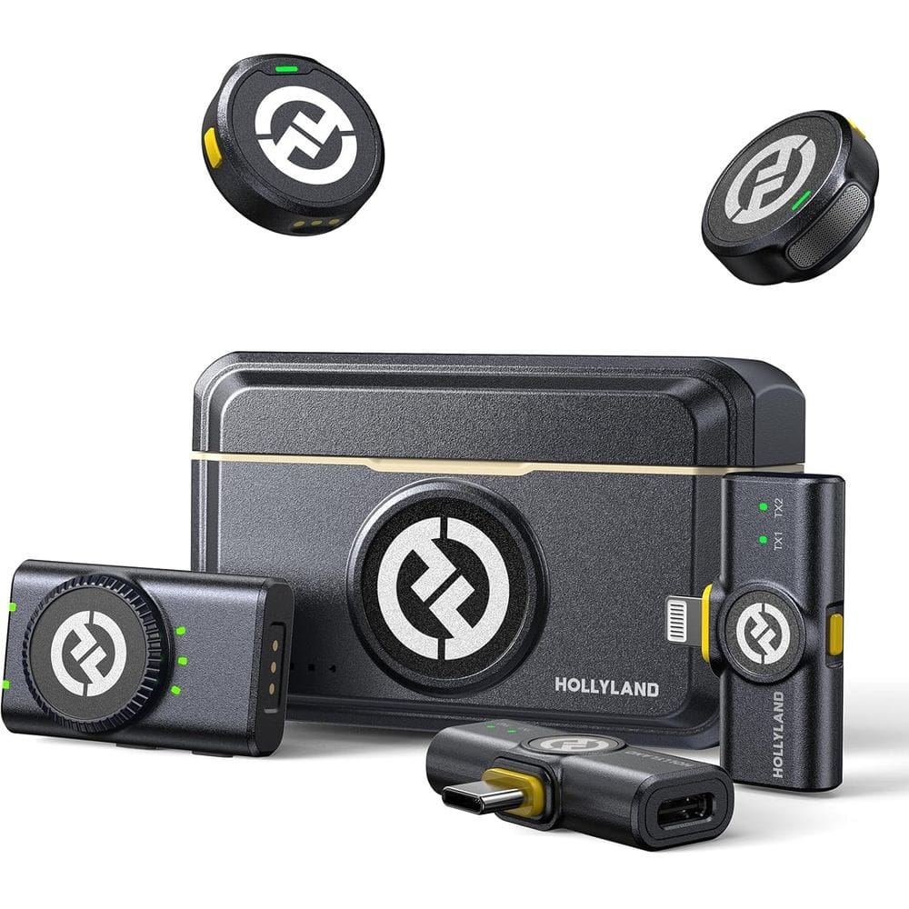 Microfone Wireless Hollyland Lark M2 Combo USB-C | Lightning