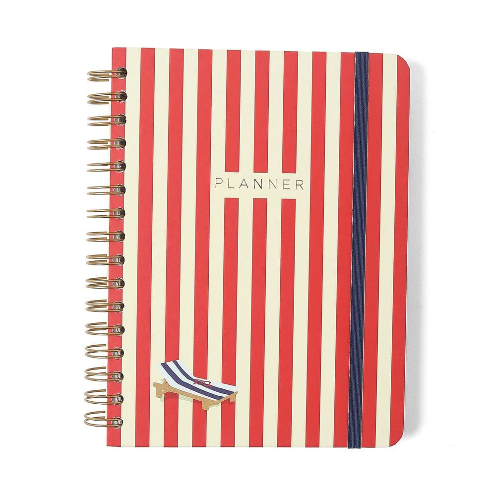 Planner Permanente Wire-O Semanal Notas A5 Cicero - Praia