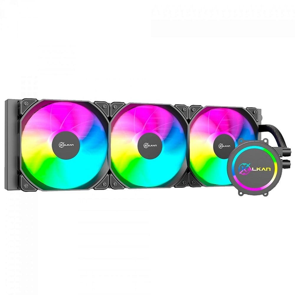 Water Cooler Kalkan Iota 360 ARGB, 360mm, Intel-AMD, Preto