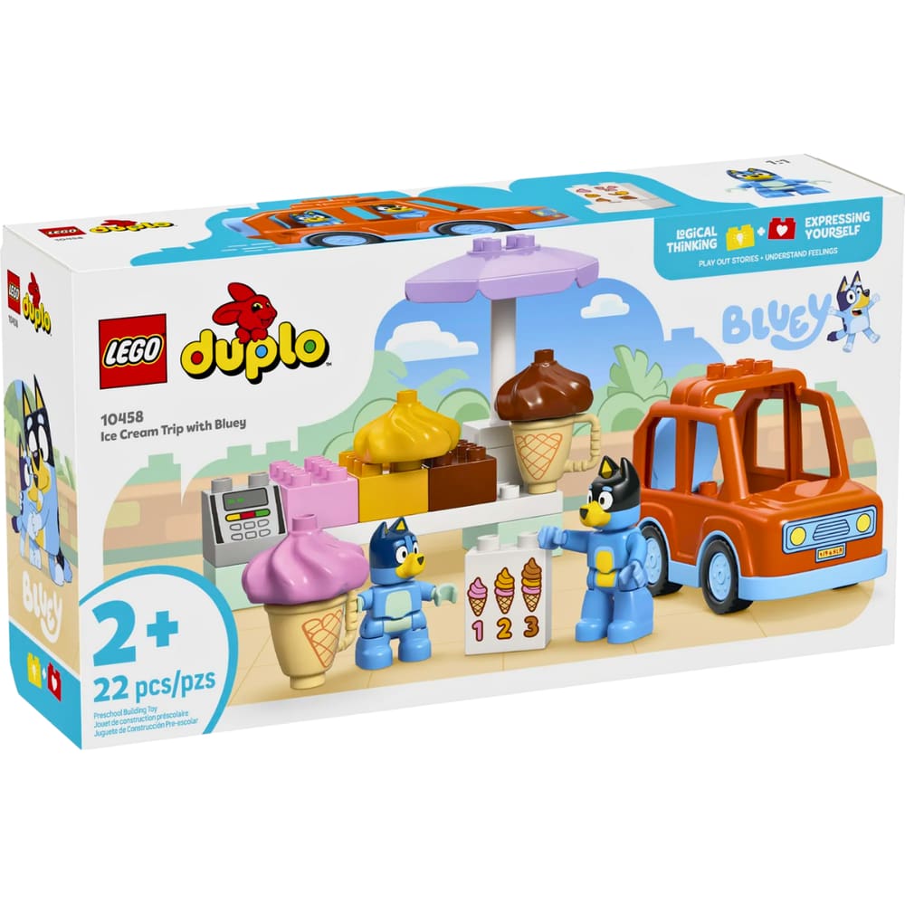 Blocos Lego Bluey Viagem do Sorvete com Bluey 10458