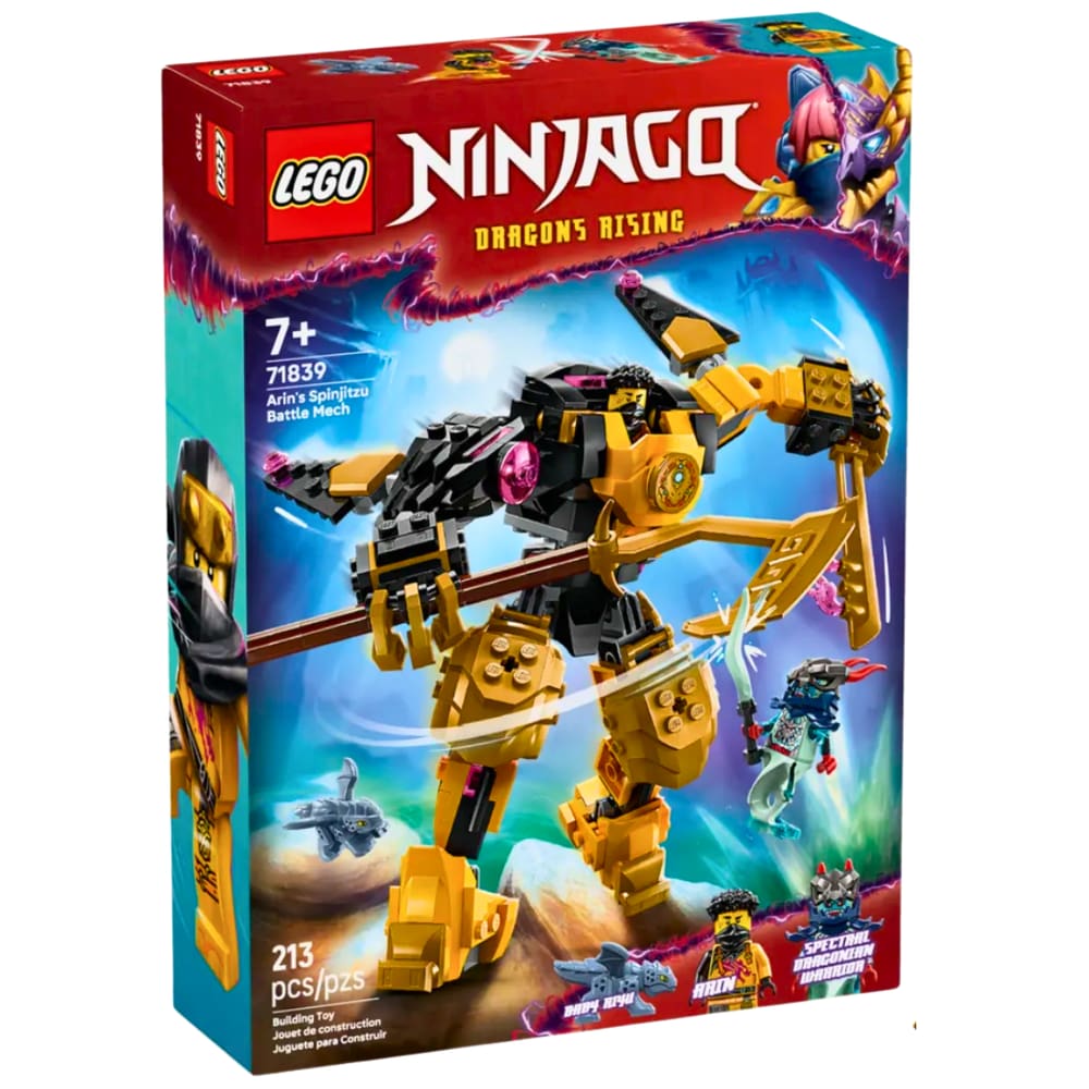 Blocos Lego Ninjago Robô de Batalha Spinjitzu de Arin 71839