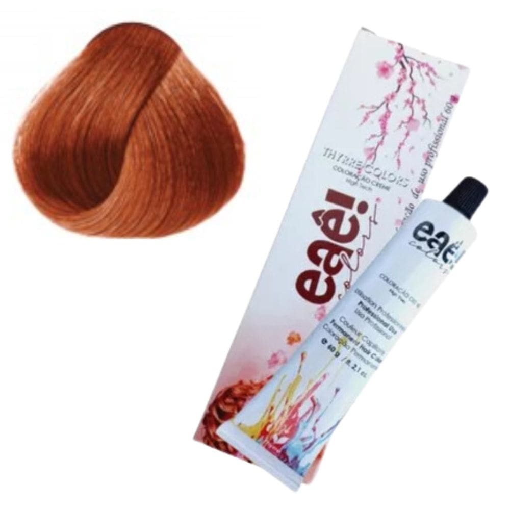 Tinta de cabelo Ruivo Coloração 8.77 eaê Cosméticos