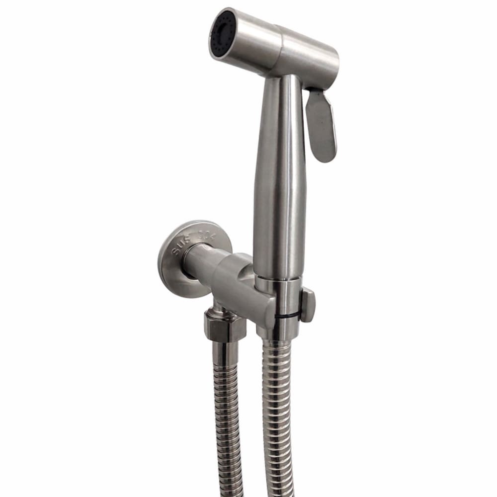Ducha Higienica Inteligente 120 Cm Inox Chuveirinho Gatilho 3 Posicoes Luxo Flvx Hidro