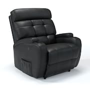 Poltrona do Papai Reclinável Elétrica em Tecido Corino Damie