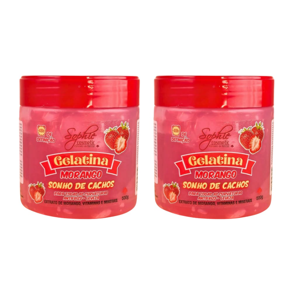 Kit 2 Gelatina Capilar Sonho de Cachos Sophie Cosmetic