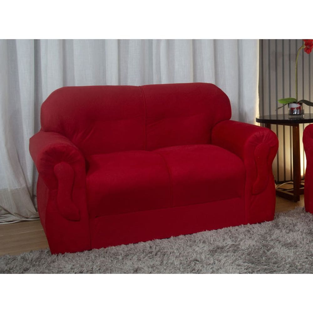 Sofá 2 Lugares Vermelho 608 Viena
