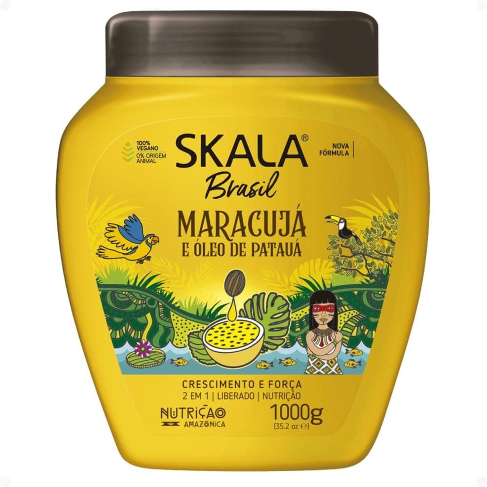 Creme Tratamento Skala Brasil Maracujá e Óleo de Patuá 2 Em 1 1000g