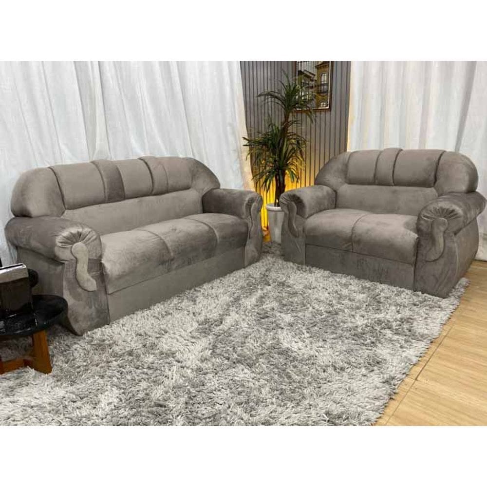 Sofá 2 e 3 Lugares Cappuccino 640 Corsa | Extra