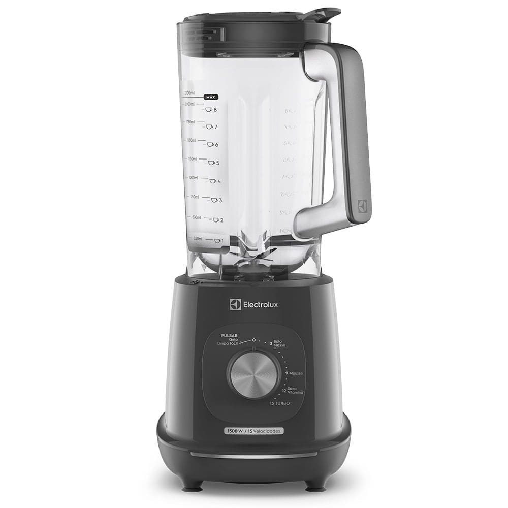 Liquidificador Electrolux 1500W 3.2L Efficient TriForce 15 Velocidades Cinza (EBL1500)