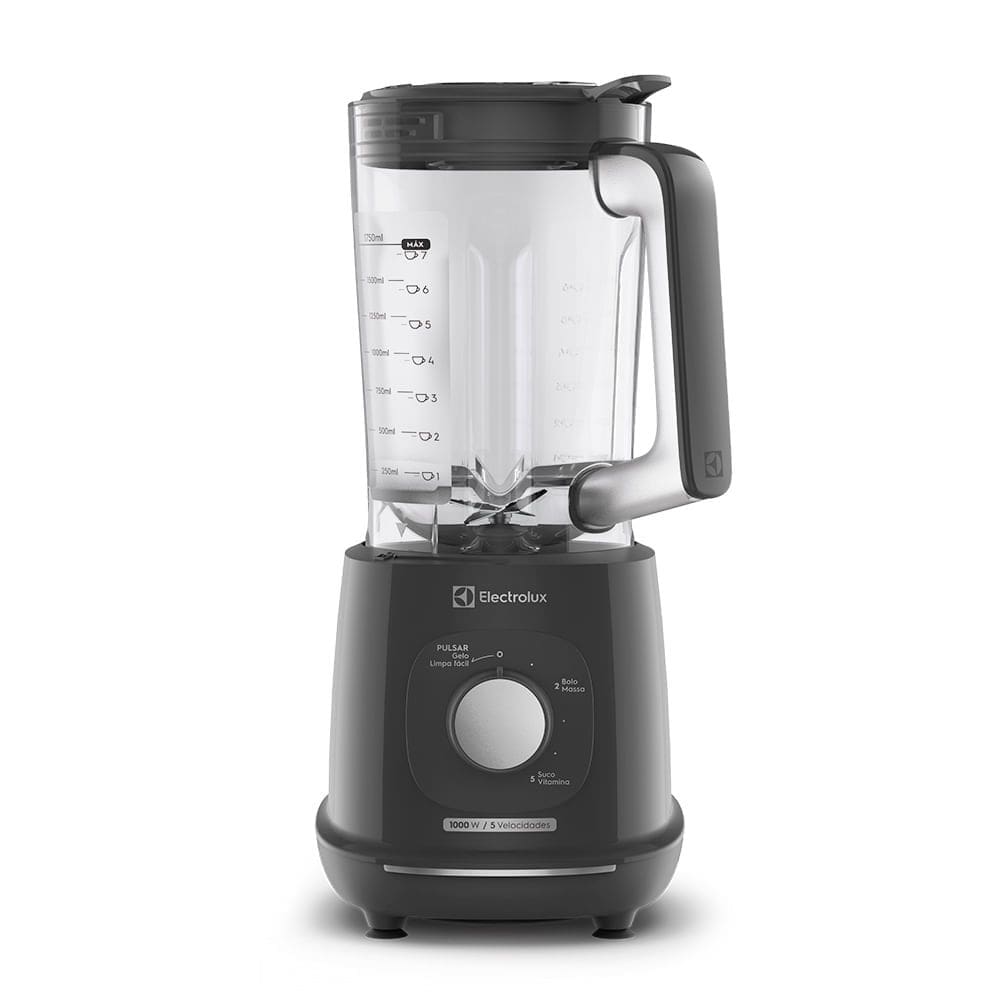 Liquidificador Electrolux 1000W 2.7L Efficient TriForce 5 Velocidades Cinza (EBL1000)