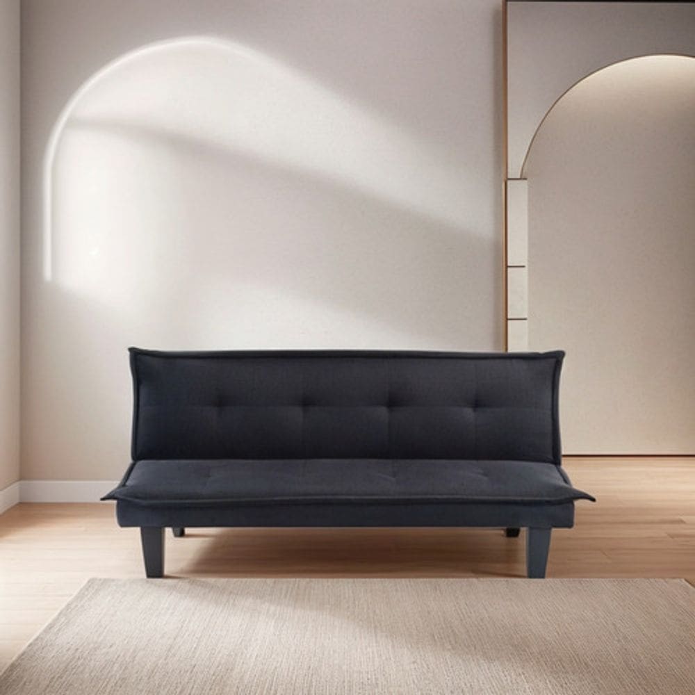 Sofa Reclinavel Encosto Multifuncional 138x75x72cm Preto