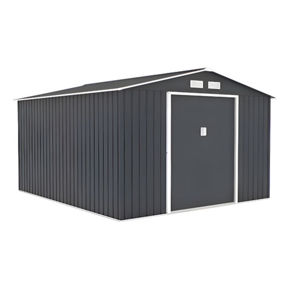 Casa Container De Aco Armario Jardim Exterior 322x277x203cm Cinza
