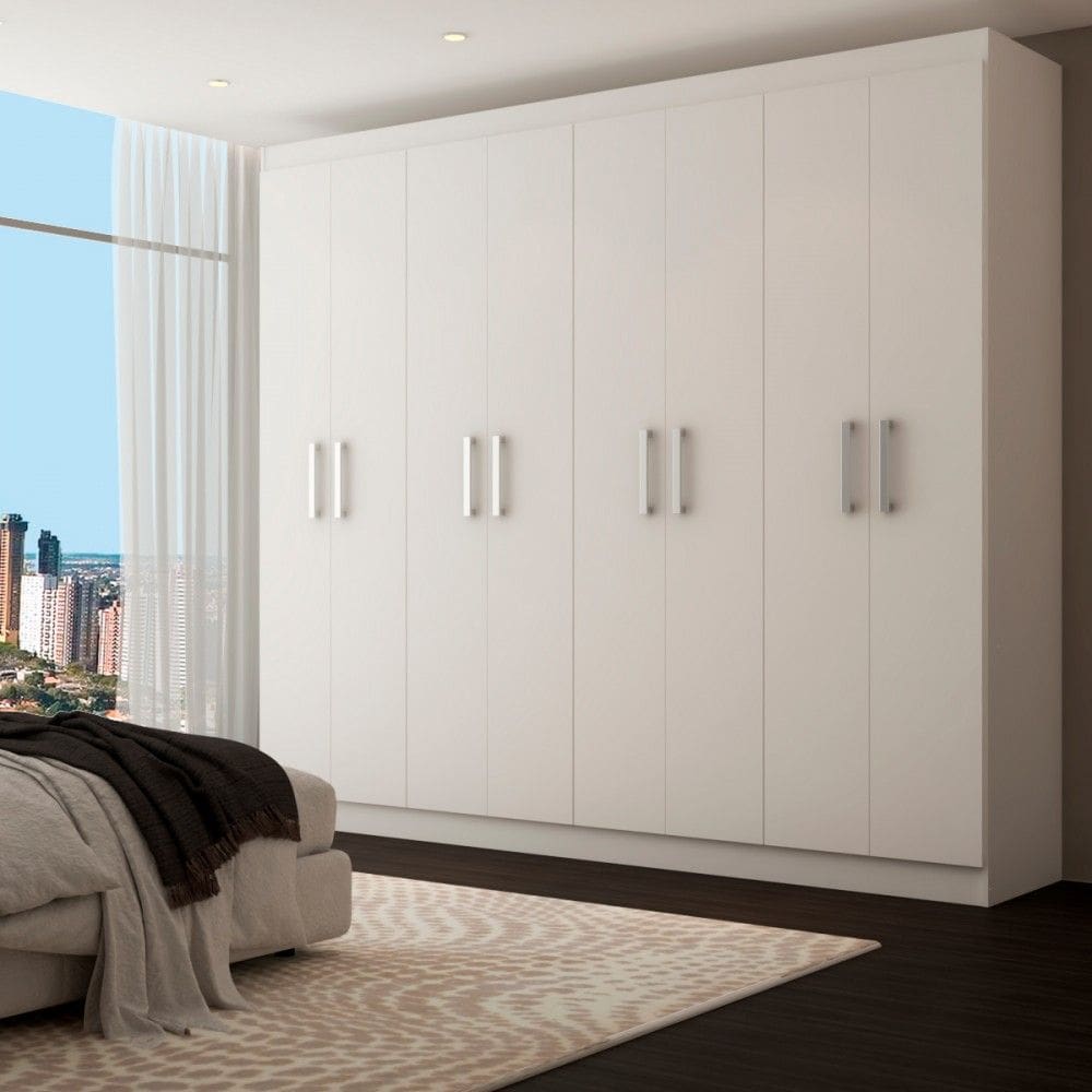 Guarda-Roupa Casal Malbec 8 Portas Branco - Pm
