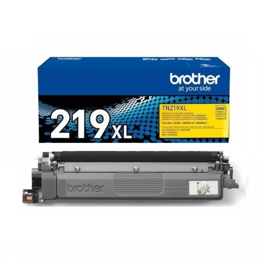 Toner Brother Tn-219xl Tn219xl Amarelo autêntico Mfc-l3760cdw Hl-l3240cdw Dcp-l3560cdw 2.3k