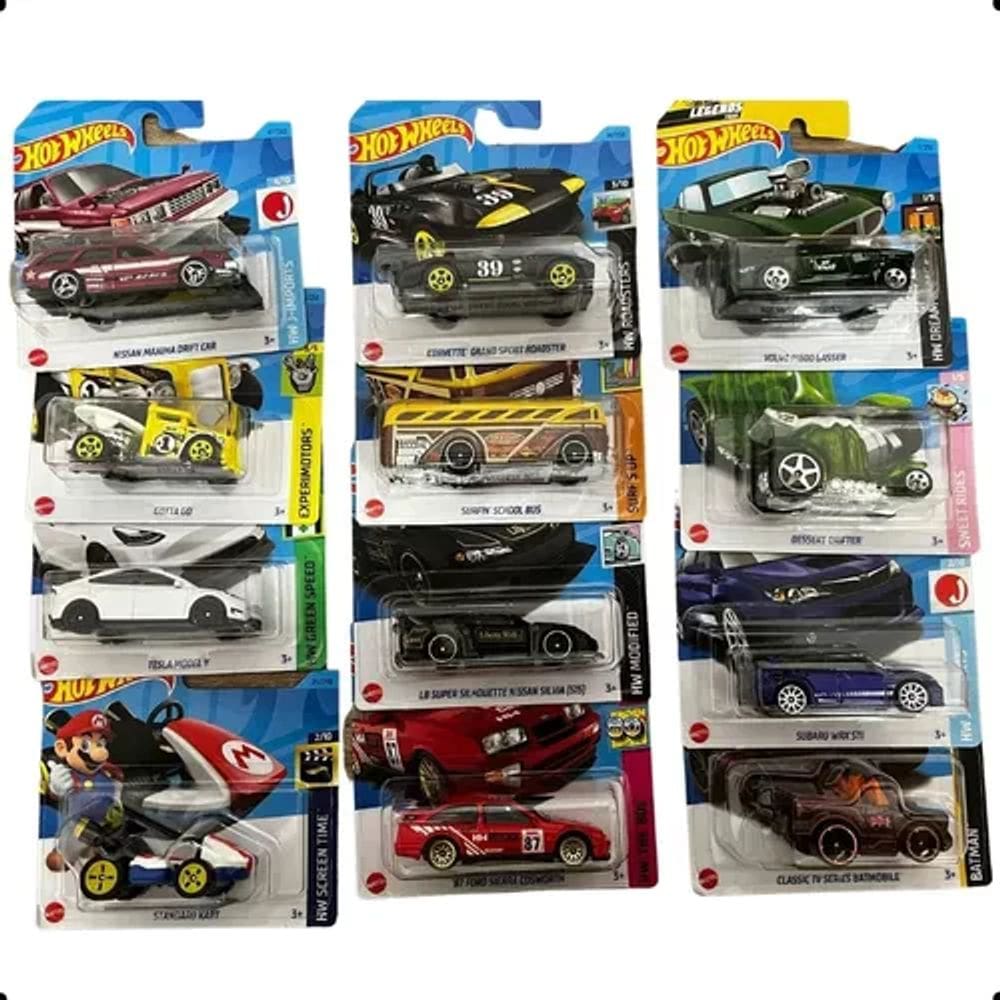 Kit 5 Carrinhos Hot wheels Basico Sem repetir modelos Mattel C4982