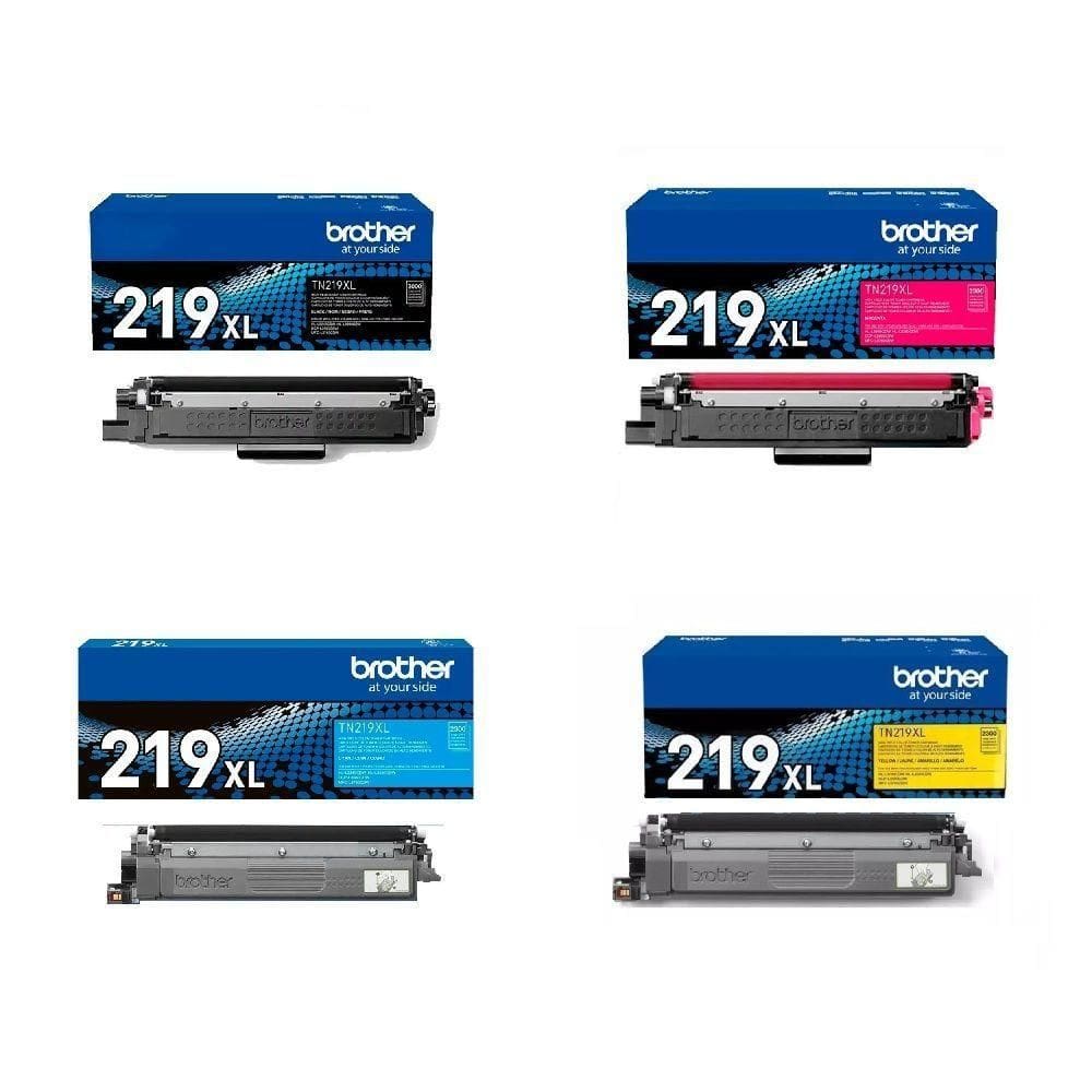 Kit 4 Toner Tn219xl Tn-219xl Brother autêntico 4 Cores Dcp-l3560cdw Hl-l3240cdw