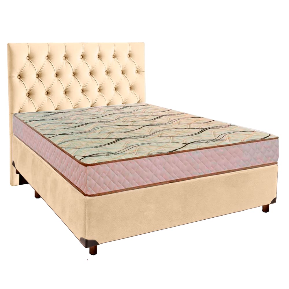 Kit Cama Box + Cabeceira + Colchão Casal D33 - Maxsono - Paropas