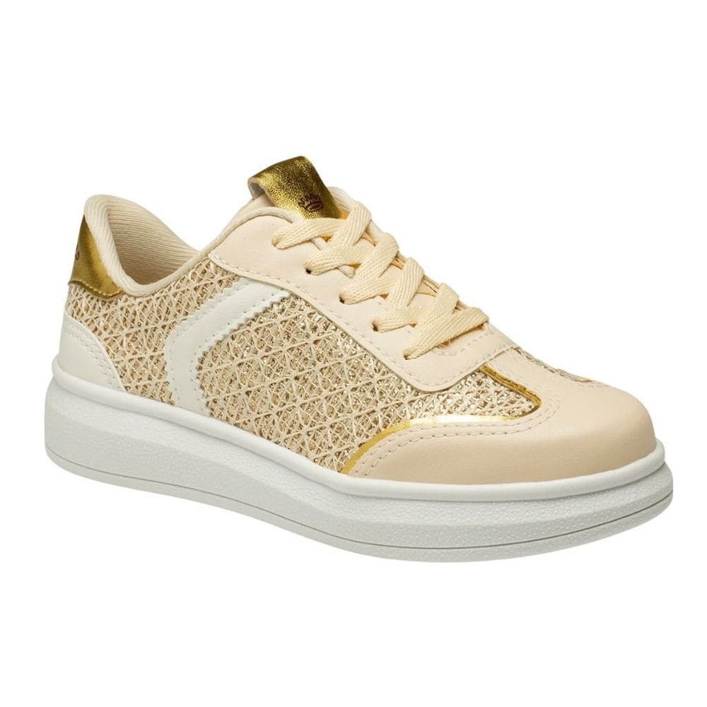 Tênis Pink Cats V5631 Infantil Baunilha casual