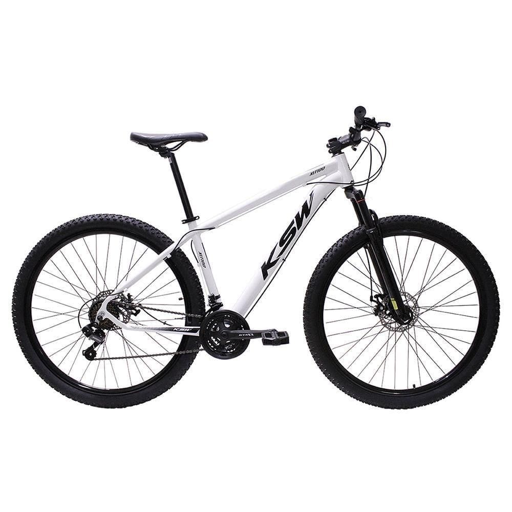 Bicicleta Aro 29 Ksw Bike Alumínio Câmbios Shimano 21 Marchas Branco -ad Preto 17
