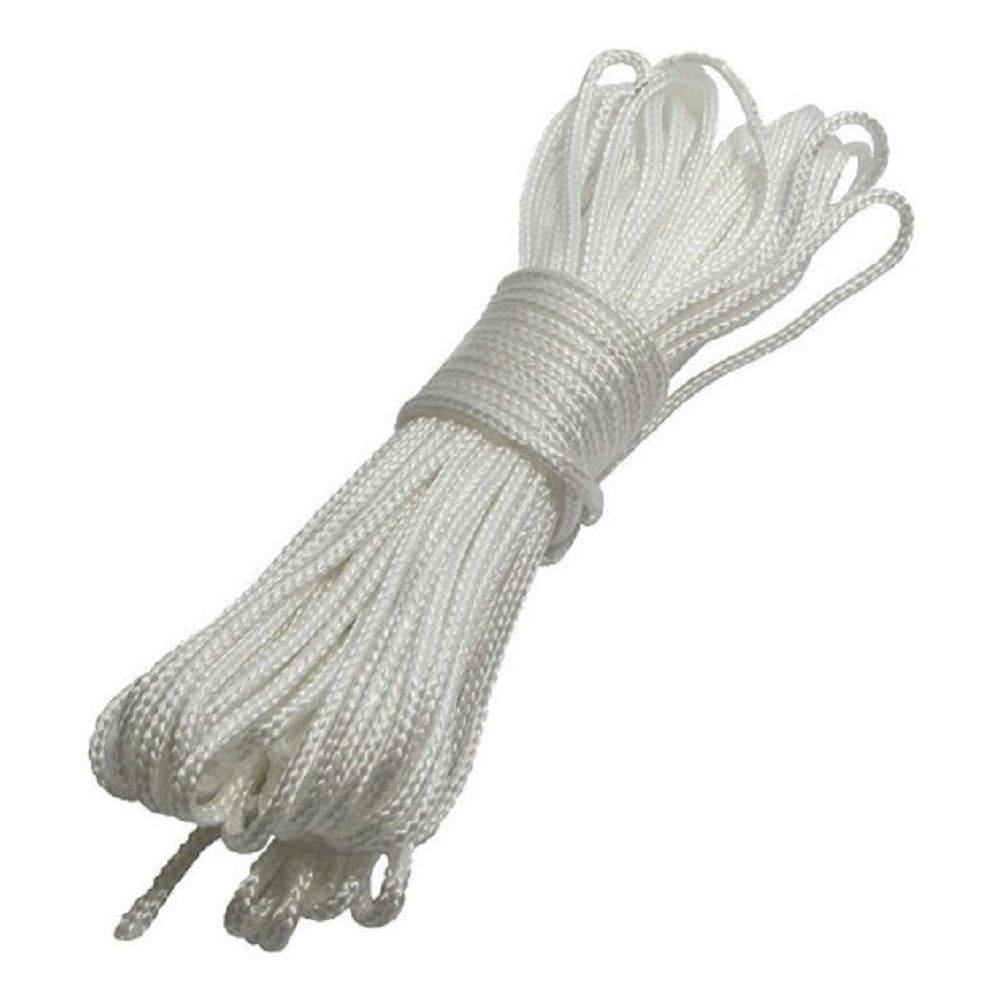 Corda Varal Trançada Polipropileno N.03 Branca C/15M Secalux