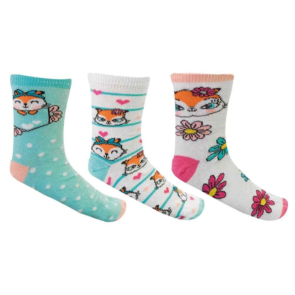 Meia Keny Infantil Kit c/ 3 V Pares 10020