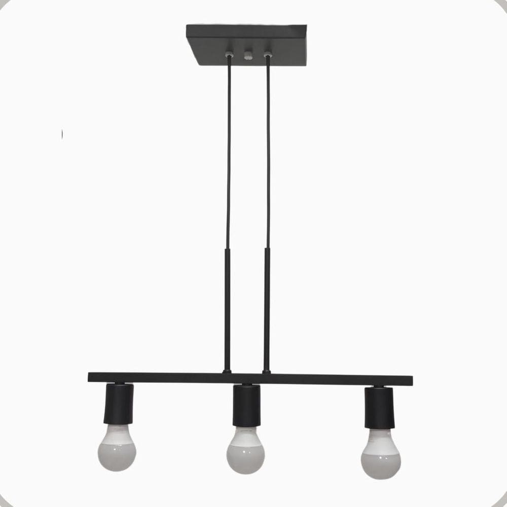 Pendente Rubis Aluminio Teto E27 3 Luzes Lumini Lab