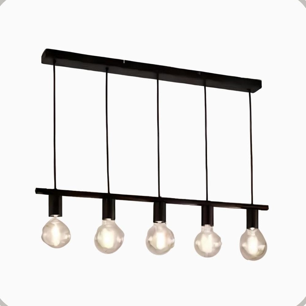 Pendente Koppla Aluminio Teto Cabo 1 metro 5 Luzes E27 Bivolt Lumini Lab