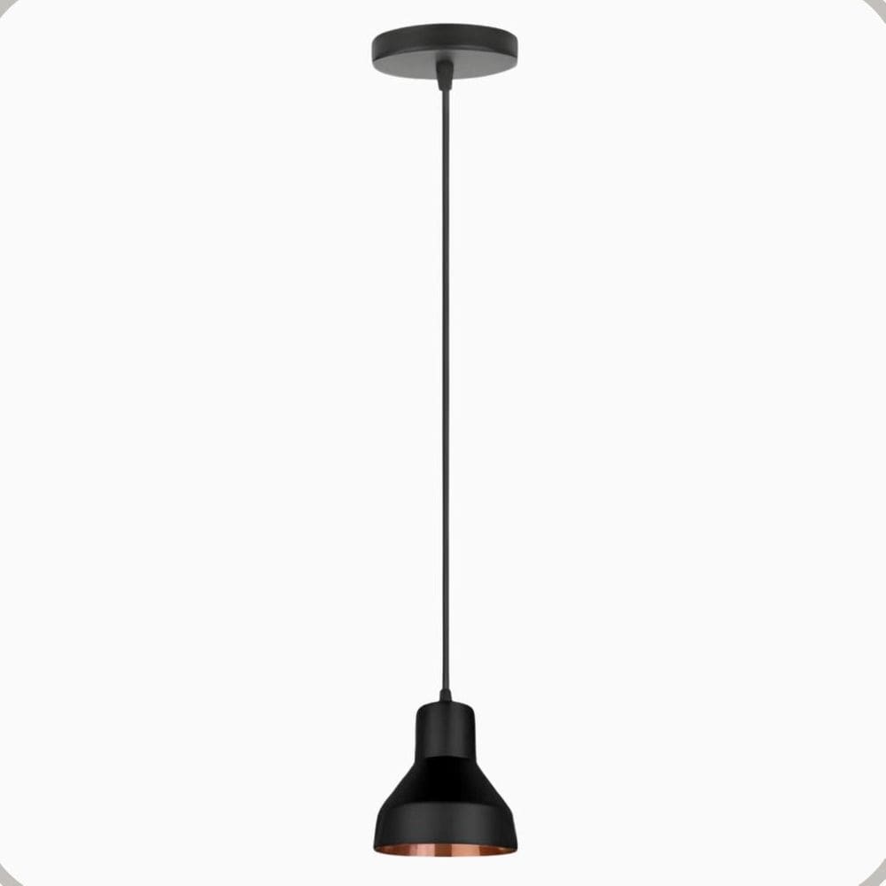 Pendente Sino Aluminio Teto E27 1 Luz Lumini Lab