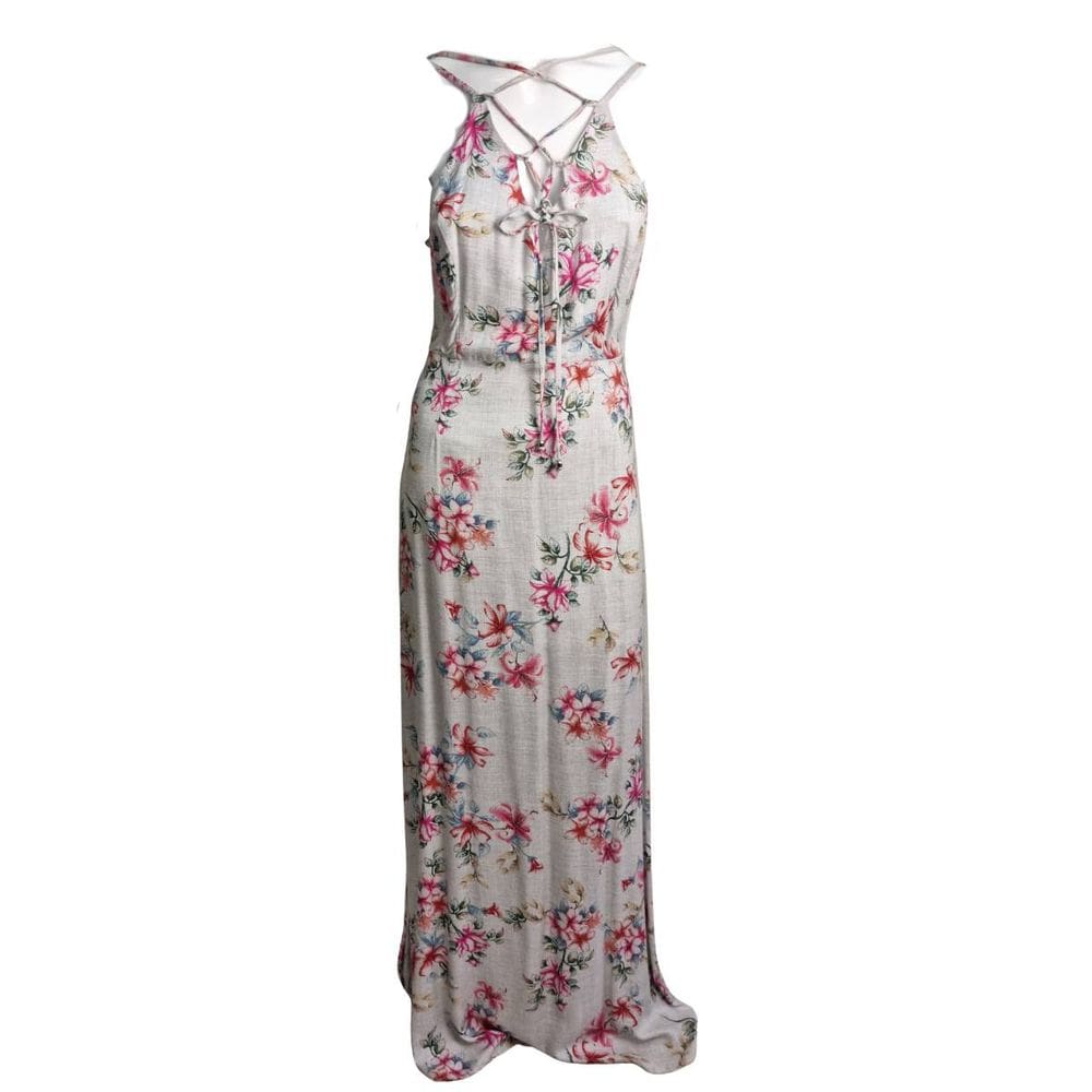 Vestido Feminino Longo Floral Handbook 100% Viscose