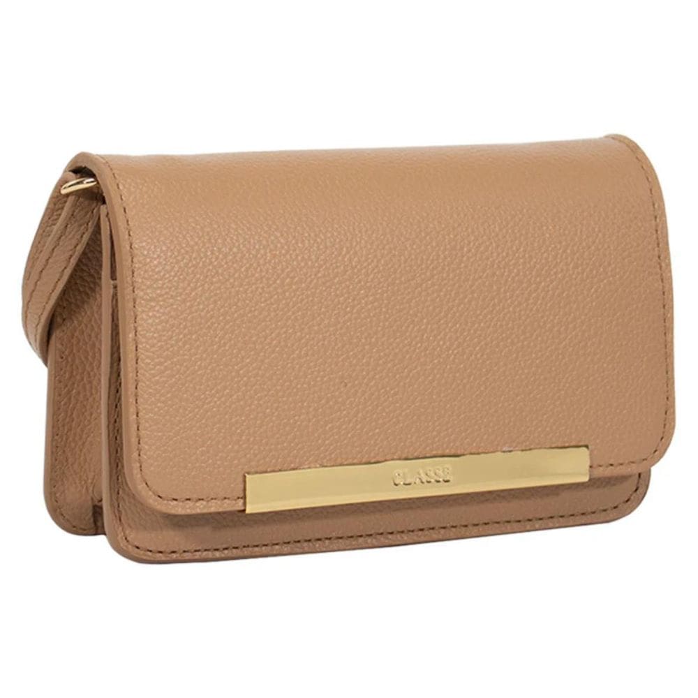 Bolsa Classe Couro autêntico Bag Lore Feminina - Bege