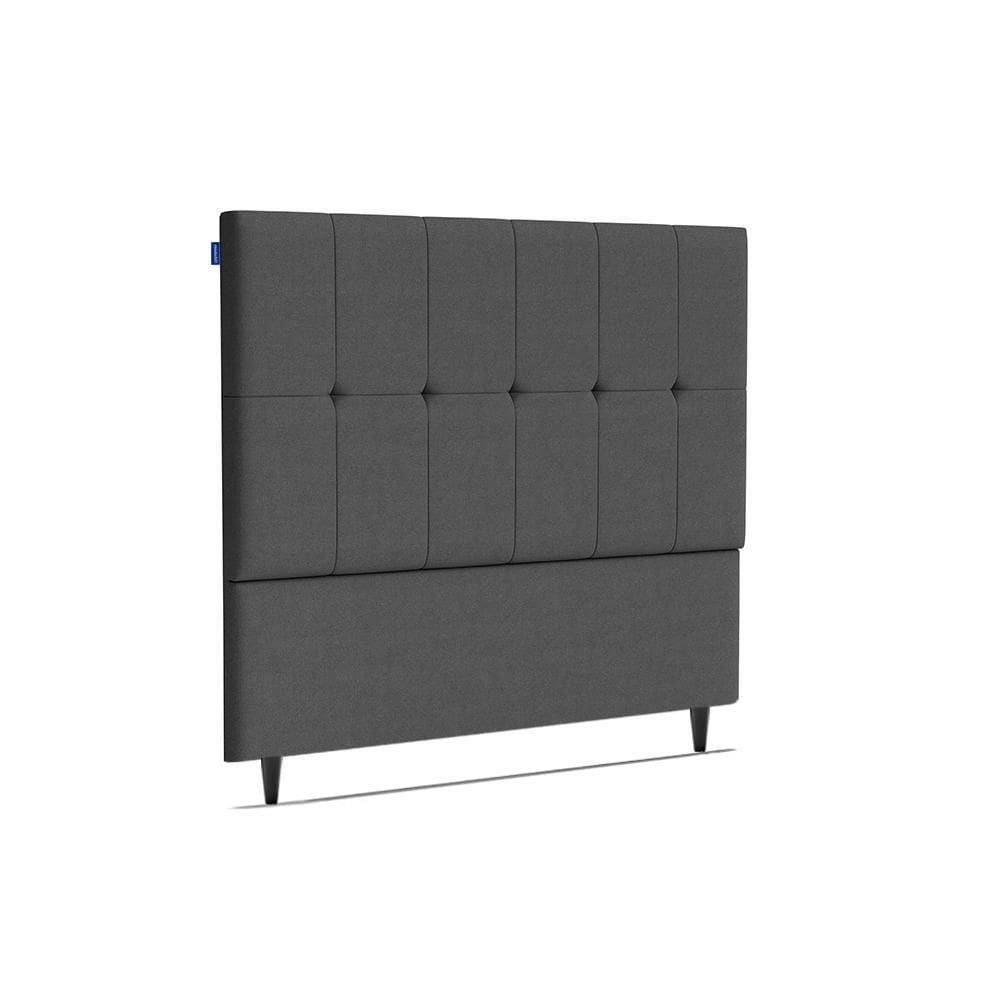 Cabeceira Piave Veluto Cinza Casal (8x140x120) - Ortobom