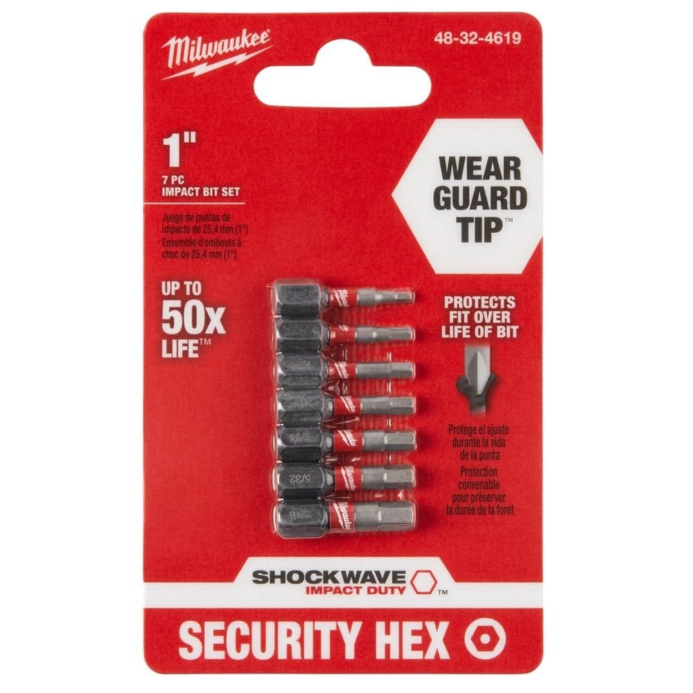 Conjunto de segurança hexagonal Milwaukee Accessory 48-32-4619