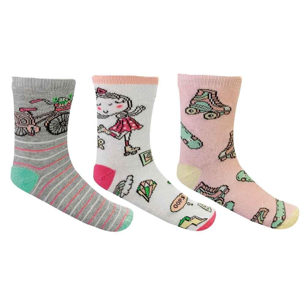 Meia Keny Infantil Kit c/ 3 V Pares 10020
