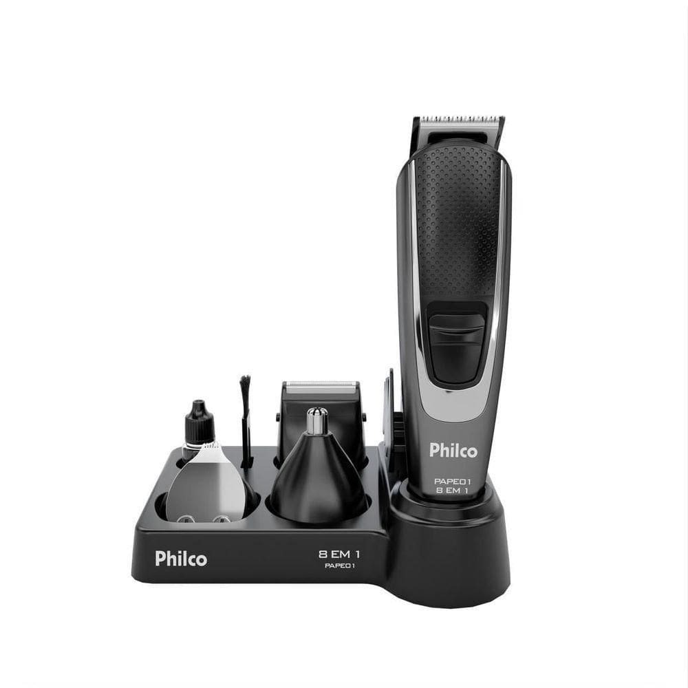 Aparador De Pelos Philco 8 Acessórios Pape01 Bivolt Bivolt